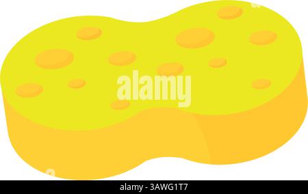 Schwammsymbol mit flachem Design. Vektor. Stock Vektor