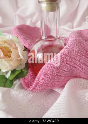Rose Duschgel Stockfoto