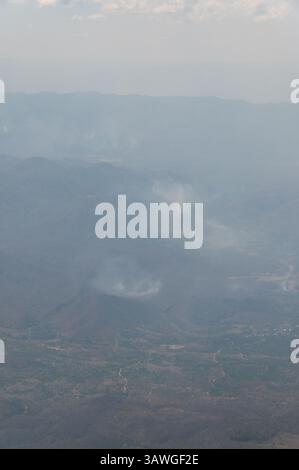 Chiang Mai, Thailands zweitgrößte Stadt im Norden Thailands, wird wegen ihrer sehr geringen Luftverschmutzung vor K als die am stärksten verschmutzte Stadt der Welt eingestuft Stockfoto