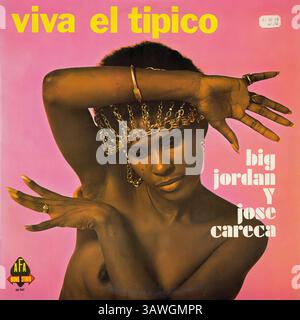 Big Jordan y Jose Careca - Viva el tipico - Vintage Vinyl-Plattencover Stockfoto