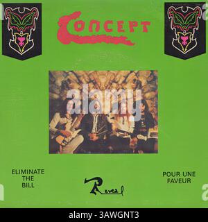 Concept - Eliminieren Sie das Bill Pour une faveur 45rpm - Vintage Vinyl-Plattencover Stockfoto