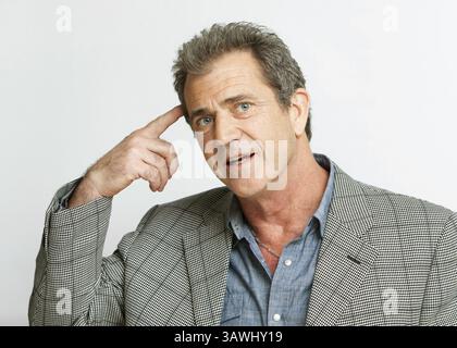 14. Januar 2010 – Hollywood, Kalifornien, USA – Schauspieler Mel Gibson des Films „Edge of Darkness“ in Los Angeles, KALIFORNIEN am 14. Januar 2010 (Foto: © Armando Gallo/ZUMA Studio) Stockfoto