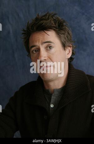 Februar 2007 – Hollywood, Kalifornien, USA – Robert Downey Jr. wirbt für „Zodiac“ in Hollywood, CA. 12. Februar 2007 (Foto: © Armando Gallo/ZUMA Studio) Stockfoto