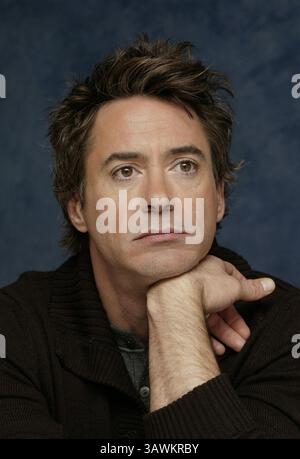Februar 2007 – Hollywood, Kalifornien, USA – Robert Downey Jr. wirbt für „Zodiac“ in Hollywood, CA. 12. Februar 2007 (Foto: © Armando Gallo/ZUMA Studio) Stockfoto