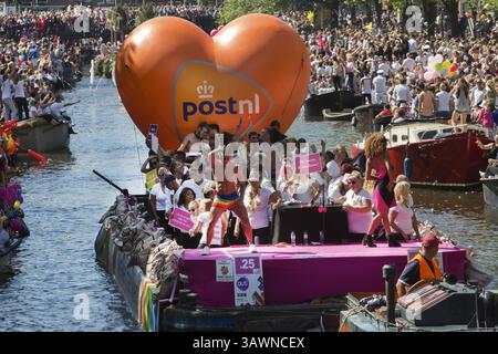 August 2016 – Amsterdam, Niederlande – Gaypride 2016 in Amsterdam (Foto: © Ton Koene via ZUMA Wire) Stockfoto
