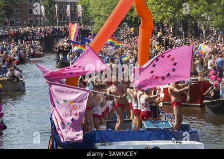 August 2016 – Amsterdam, Niederlande – Gaypride 2016 in Amsterdam (Foto: © Ton Koene via ZUMA Wire) Stockfoto