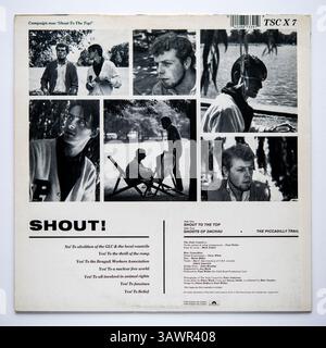 Das Cover der 12-Zoll-Single-Version von Shout to the Top by the Style Council, die 1984 veröffentlicht wurde Stockfoto