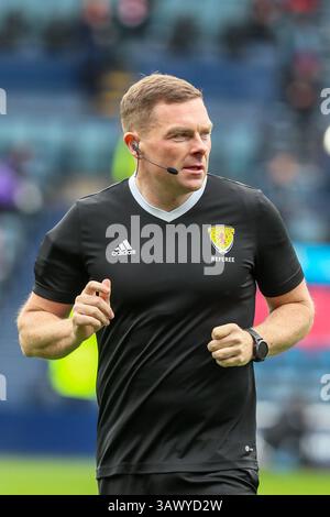 JOHN BEATON, professioneller Fußballschiedsrichter bei der Scottish Football Association, Schottland, Großbritannien Stockfoto