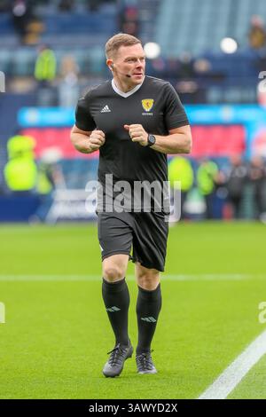JOHN BEATON, professioneller Fußballschiedsrichter bei der Scottish Football Association, Schottland, Großbritannien Stockfoto