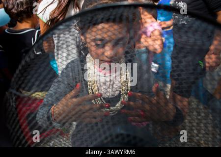 6. Juli 2016 - Moria, Lesbos, Griechenland - Kinderaktivitäten im Flüchtlingslager Kara Tebe, wo 1000 syrische Flüchtlinge untergebracht sind. (Bild: © Ton Koene via ZUMA Wire) Stockfoto