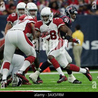 28. August 2016: Andre Ellington (38) spielt den Ball während des NFL Preseason Game zwischen den Arizona Cardinals und den Houston Texans im NRG Stadium in Houston, TX Tim Warner/CSM. (Kreditbild: &Copy; Tim Warner/Cal Sport Media via ZUMA Wire) Stockfoto