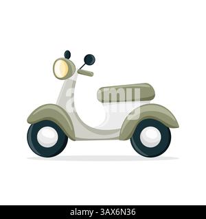 Retro-Roller isoliert auf weißem Hintergrund Stock Vektor