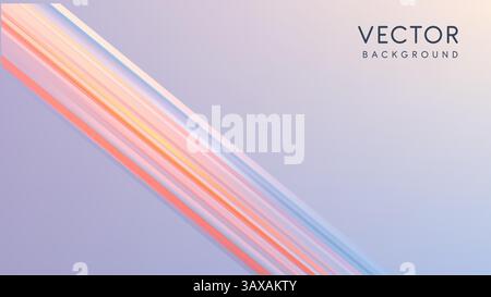 Entdecken Sie einen modernen Vektor-Hintergrund mit eleganten Verlaufslinien, die optisch fesseln Stock Vektor