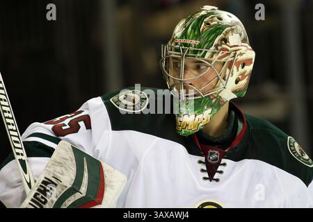 23. Dezember 2016: Darcy Kuemper (35), Torhüterin von Minnesota Wild, spielt während des Spiels zwischen den New York Rangers und den Minnesota Wild im Madison Square Garden in Manhattan, New York. Obligatorischer Kredit: Kostas Lymperopoulos/CSM (Kredit-Bild: &Copy; Kostas Lymperopoulos/CSM via ZUMA Wire) Stockfoto