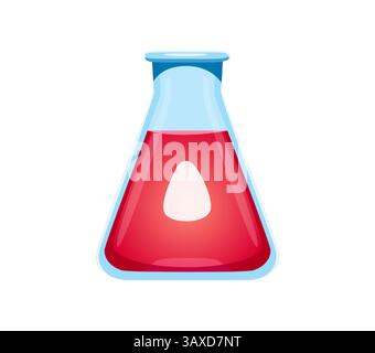 Medizinische Zeichentrickschrift Laborflasche Buchstabe A. Medizin Englisch Alphabet Schriftzeichen, medizinische isolierte Vektor Schriftart Element. Cartoontyp im Gesundheitswesen Stock Vektor