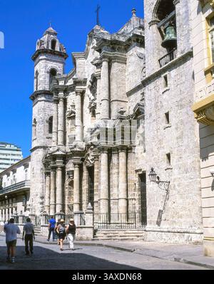 Catedral de San Cristóbal De La Havanna, Plaza De La Catedral, Habana Vieja, Havanna, La Habana, Republik Kuba Stockfoto