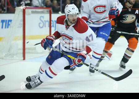 29. November 2016: Der rechte Flügel von Montreal Canadiens Alexander Radulov #47 sucht den Puck im Spiel zwischen den Montreal Canadiens und Anaheim Ducks, Honda Center in Anaheim, CA. Peter Joneleit /Cal Sport Media(Credit Image: &Copy; Peter Joneleit/CSM via ZUMA Wire) Stockfoto