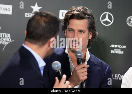 Madrid, Spanien. April 2025. Feliciano Lopez während der Präsentation der Mutua Madrid Open 2025 in Madrid, Montag, 21. April 2025 Credit: CORDON PRESS/Alamy Live News Stockfoto
