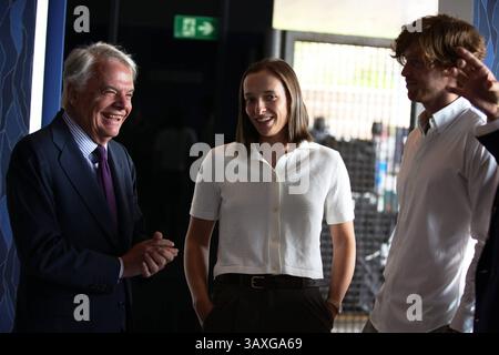 Madrid, Spanien. April 2025. Während der Präsentation der Mutua Madrid Open 2025 in Madrid, Montag, 21. April 2025 Credit: CORDON PRESS/Alamy Live News Stockfoto
