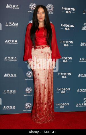 Dezember 2016 - Los Angeles, CA, USA - LOS ANGELES - 15. Dezember: Manika bei den 21. Jährlichen Huading Global Film Awards - Ankunft im Theater im ACE Hotel am 15. Dezember 2016 in Los Angeles, CA (Credit Image: © Kathy Hutchins/Newscom via ZUMA Press) Stockfoto