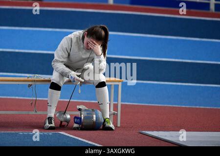 Kiew, Ukraine. April 2025. Kiew, Ukraine 19. April 2025 Ukrainische Fechten Meisterschaft 2025 in Kiew, Ukraine (KUBANOV PAVLO UKR/SPP) Credit: SPP Sport Pressefoto. /Alamy Live News Stockfoto