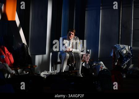 Kiew, Ukraine. April 2025. Kiew, Ukraine 19. April 2025 Stankevych Wolodymyr während der ukrainischen Fechten Meisterschaft 2025 in Kiew, Ukraine (KUBANOV PAVLO UKR/SPP) Credit: SPP Sport Pressefoto. /Alamy Live News Stockfoto