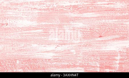 Hellrosa und weißer hintergründiger Hintergrund mit rustikaler horizontaler Kornstruktur Stockfoto