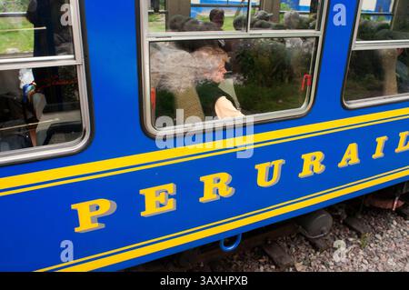 Oktober 2016 - Peru - Inka Trail. Peru Peerurail Low Cost Zug von Cuzco nach Machu Picchu, Peru (Foto: © Sergi Reboredo via ZUMA Wire) Stockfoto
