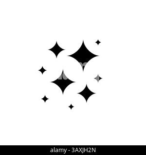Stern funkelt Symbol. Stock Vektor