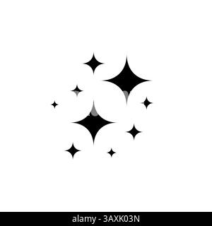 Stern funkelt Symbol. Stock Vektor