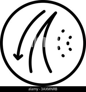 Symbol Für Follikelkonzept. Haarpflege Linie Zeichen, Verlust Behandlung, Feuchtigkeit und Anwendung Kreatin, gesunde Wurzeln, Serum für Follikel, mit trockenem Shampoo. Stock Vektor