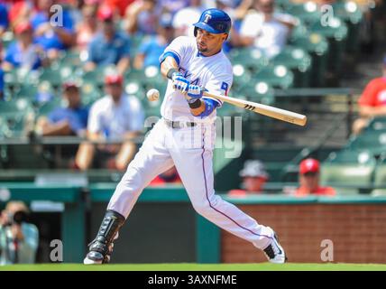 31. August 2016: Texas Rangers Outfielder Carlos Beltran #36 während eines MLB-Spiels zwischen den Seattle Mariners und den Texas Rangers im Globe Life Park in Arlington, Texas, besiegte Seattle14-1, Albert Pena/CSM(Credit Image: &Copy; Albert Pena/Cal Sport Media via ZUMA Wire) Stockfoto