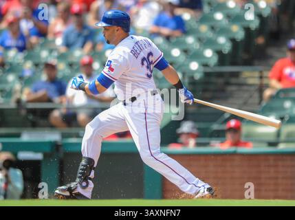 31. August 2016: Texas Rangers Outfielder Carlos Beltran #36 während eines MLB-Spiels zwischen den Seattle Mariners und den Texas Rangers im Globe Life Park in Arlington, Texas, besiegte Seattle14-1, Albert Pena/CSM(Credit Image: &Copy; Albert Pena/Cal Sport Media via ZUMA Wire) Stockfoto