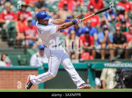 31. August 2016: Texas Rangers Shortstop Elvis Andrus #1 während eines MLB-Spiels zwischen den Seattle Mariners und den Texas Rangers im Globe Life Park in Arlington, TX Texas besiegte Seattle14-1, Albert Pena/CSM(Credit Image: &Copy; Albert Pena/Cal Sport Media via ZUMA Wire) Stockfoto