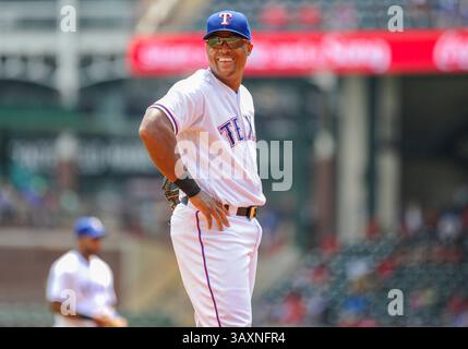 31. August 2016: Der dritte Baseman der Texas Rangers Adrian Beltre #29 während eines MLB-Spiels zwischen den Seattle Mariners und den Texas Rangers im Globe Life Park in Arlington, TX Texas besiegte Seattle14-1, Albert Pena/CSM(Credit Image: &Copy; Albert Pena/Cal Sport Media via ZUMA Wire) Stockfoto
