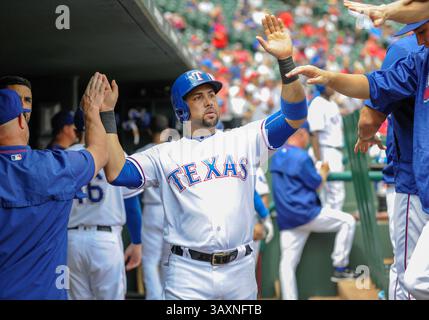 31. August 2016: Texas Rangers Outfielder Carlos Beltran #36 während eines MLB-Spiels zwischen den Seattle Mariners und den Texas Rangers im Globe Life Park in Arlington, Texas, besiegte Seattle14-1, Albert Pena/CSM(Credit Image: &Copy; Albert Pena/Cal Sport Media via ZUMA Wire) Stockfoto