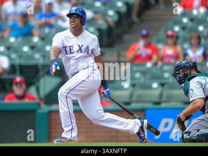 31. August 2016: Der dritte Baseman der Texas Rangers Adrian Beltre #29 während eines MLB-Spiels zwischen den Seattle Mariners und den Texas Rangers im Globe Life Park in Arlington, TX Texas besiegte Seattle14-1, Albert Pena/CSM(Credit Image: &Copy; Albert Pena/Cal Sport Media via ZUMA Wire) Stockfoto