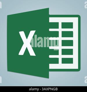 Microsoft Excel-Symbol, Logo-Symbol und Vektorgrafik Stock Vektor