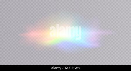 Eine abstrakte Darstellung einer bunten Wolke mit schillernden Effekten, die die Fantasie fesseln Stock Vektor