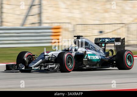 Oktober 2016 – Austin, Texas, USA S - Formel-1-Fahrer üben vor dem Rennen auf der Rennstrecke Circuit of the Americas in Austin, Texas. (Bild: © Dan Wozniak via ZUMA Wire) Stockfoto