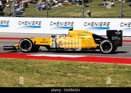 Oktober 2016 – Austin, Texas, USA S - Formel-1-Fahrer üben vor dem Rennen auf der Rennstrecke Circuit of the Americas in Austin, Texas. (Bild: © Dan Wozniak via ZUMA Wire) Stockfoto