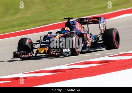 Oktober 2016 – Austin, Texas, USA S - Formel-1-Fahrer üben vor dem Rennen auf der Rennstrecke Circuit of the Americas in Austin, Texas. (Bild: © Dan Wozniak via ZUMA Wire) Stockfoto