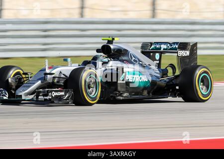 Oktober 2016 – Austin, Texas, USA S - Formel-1-Fahrer üben vor dem Rennen auf der Rennstrecke Circuit of the Americas in Austin, Texas. (Bild: © Dan Wozniak via ZUMA Wire) Stockfoto