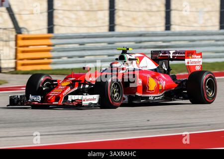 Oktober 2016 – Austin, Texas, USA S - Formel-1-Fahrer üben vor dem Rennen auf der Rennstrecke Circuit of the Americas in Austin, Texas. (Bild: © Dan Wozniak via ZUMA Wire) Stockfoto