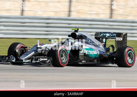 Oktober 2016 – Austin, Texas, USA S - Formel-1-Fahrer üben vor dem Rennen auf der Rennstrecke Circuit of the Americas in Austin, Texas. (Bild: © Dan Wozniak via ZUMA Wire) Stockfoto