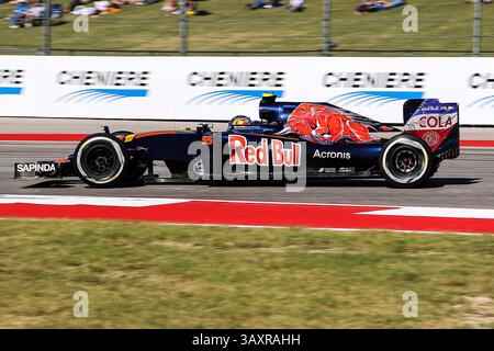 Oktober 2016 – Austin, Texas, USA S - Formel-1-Fahrer üben vor dem Rennen auf der Rennstrecke Circuit of the Americas in Austin, Texas. (Bild: © Dan Wozniak via ZUMA Wire) Stockfoto