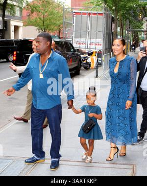 6. September 2016 – New York, New York, Vereinigte Staaten – der Schauspieler Tracy Morgan, seine Frau Megan Wollover und ihre Tochter Maven Sonae Morgan traten am 6. September 2016 in New York City auf (Credit Image: © Zelig Shaul/Ace Pictures via ZUMA Press) Stockfoto