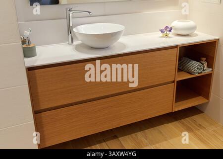 Badezimmer, Inneneinrichtung, Haus, Baskenland, Spanien Stockfoto