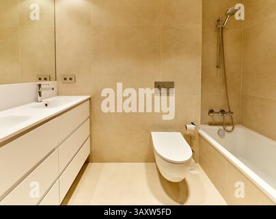 Badezimmer, Inneneinrichtung, Haus, Baskenland, Spanien Stockfoto