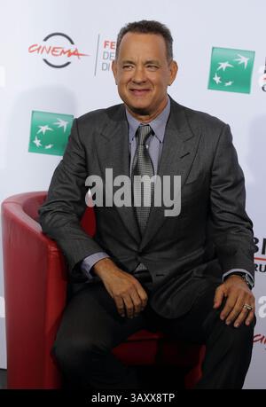 13. Oktober 2016 – Rom, Italien – der US-amerikanische Schauspieler TOM HANKS posiert während des Fotoaufrufs beim Rome Film Festival 2016 im Audiutorium in Rom. (Foto: © Evandro Inetti Via ZUMA Wire) Stockfoto